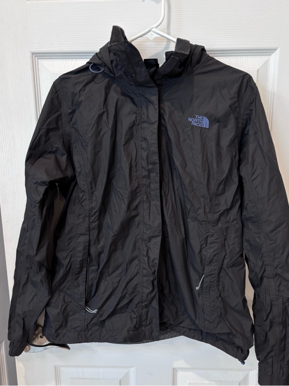 The North Face Black Hooded Windbreaker Jacket